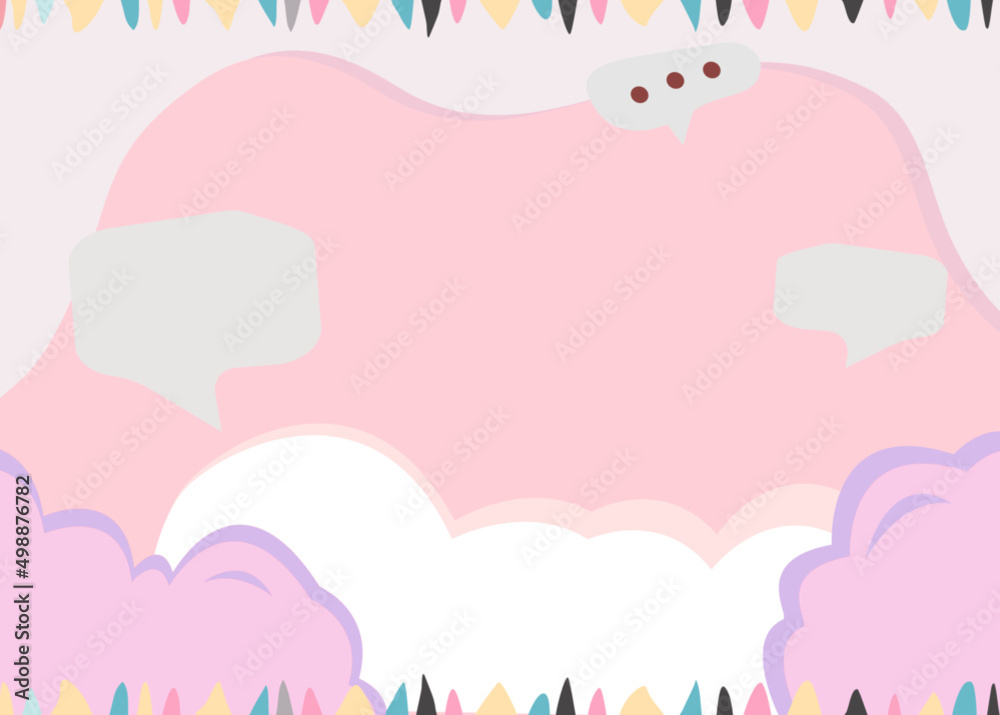 pink background with cloudy and sky
