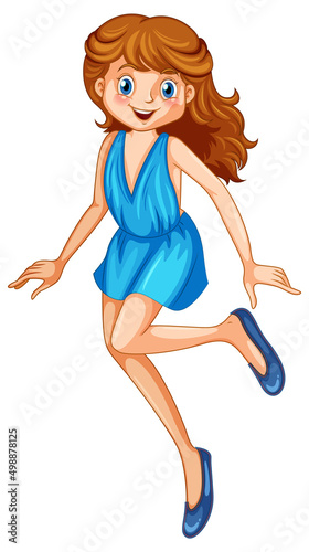 Beauty fairy on a white background