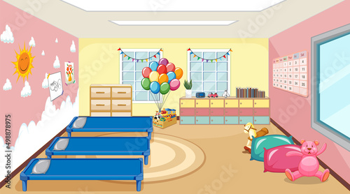Scene with beds and toys in the room © GraphicsRF