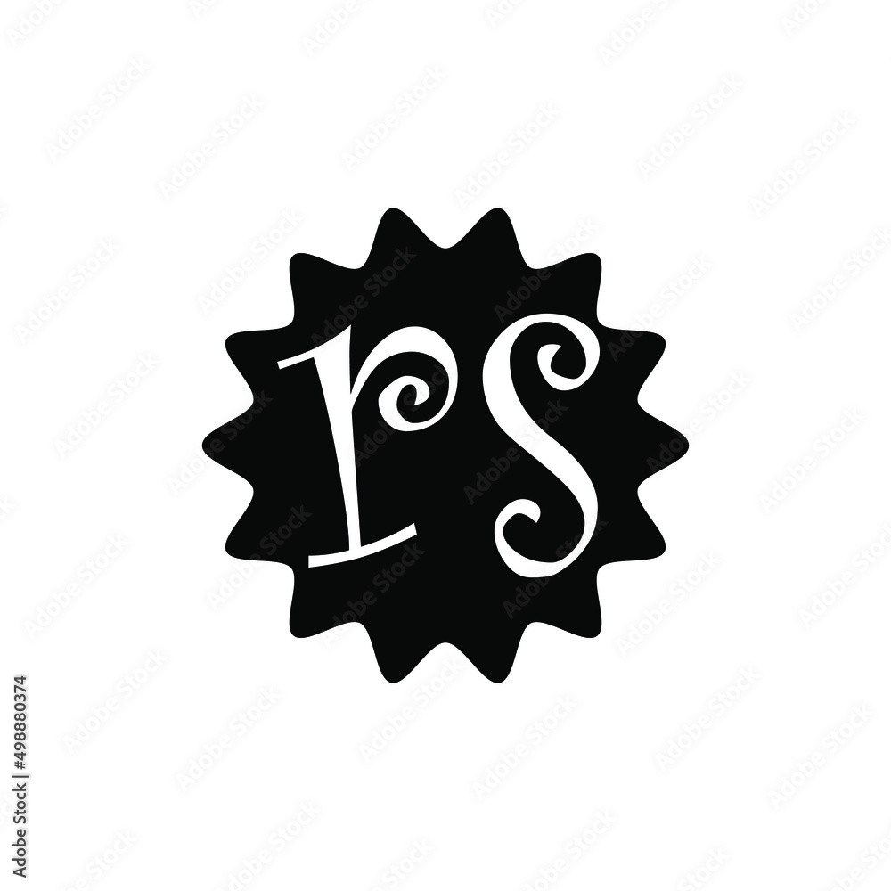 RS Letter logo design. RS icon design, RS Vector logo. Stock Vector ...