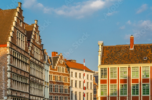 Flemish architecture in Ghent, Belgium © vli86