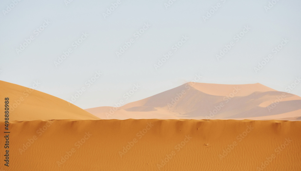 Colder colored sand. Majestic view of amazing landscapes in African desert Colder colored sand. Majestic view of amazing landscapes in African desert