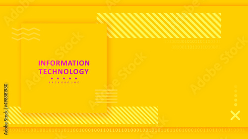 Abstract background modern hipster futuristic graphic. Yellow background with a minimalist texture. Vector abstract background texture design, bright poster, banner yellow background Vector