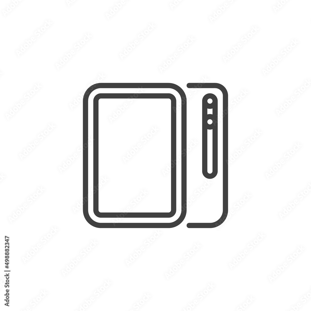 Tablet computer line icon Tablet computer line icon