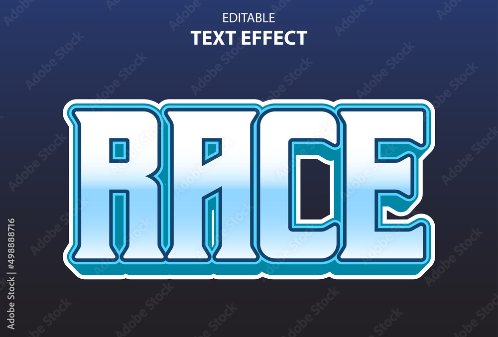 race text effect with purple color 3d style for template. race text effect with purple color 3d style for template.