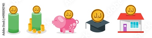 Saving Lebanese Pound Money Set