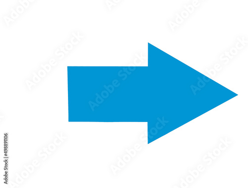 Light blue arrow right