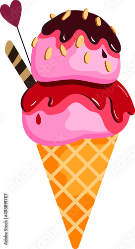 ice cream cone illustration