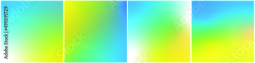 Set of vector background gradient yellow-blue color. Flag of Ukraine in a modern, stylish, cute version. Background, shape, substrate, blank for text, banner for social networks. No war. Peace.