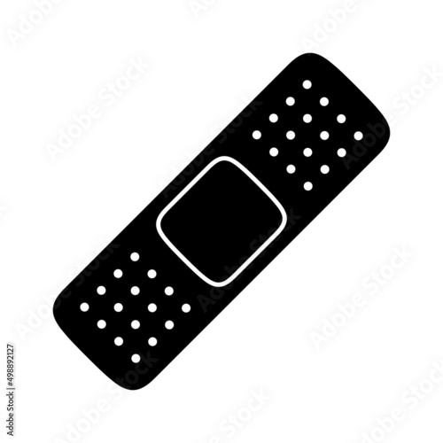 Medical plaster bandage icon. Adhesive bandage. Vector illustration