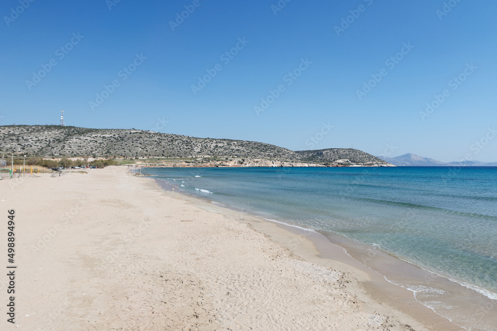 Varkiza Beach of the Athenian Riviera, Greece