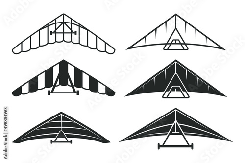 Hang Gliding Symbol Unique Vectors And Illustration Designs