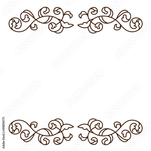 オーナメント 装飾 飾り シンプル ラインアート 背景なし