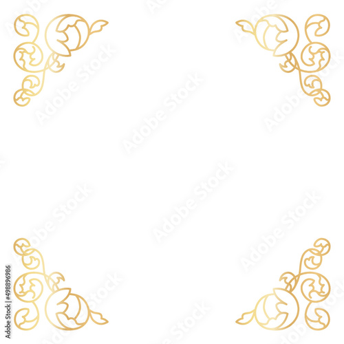 オーナメント 装飾 飾り シンプル ラインアート 背景なし