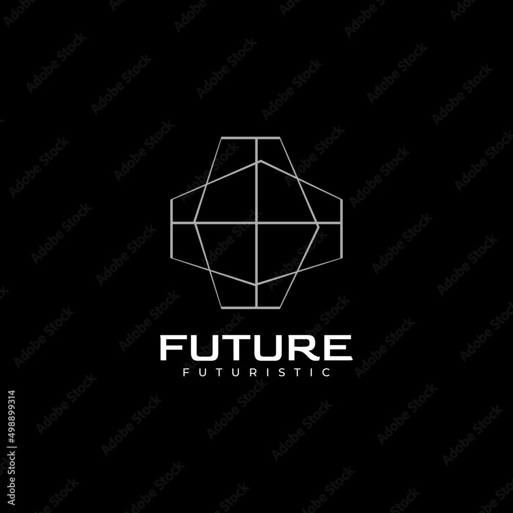 tech steel flat abstract logo design tech steel flat abstract logo design