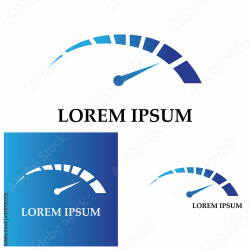 speedometer vector graphic design illustration template