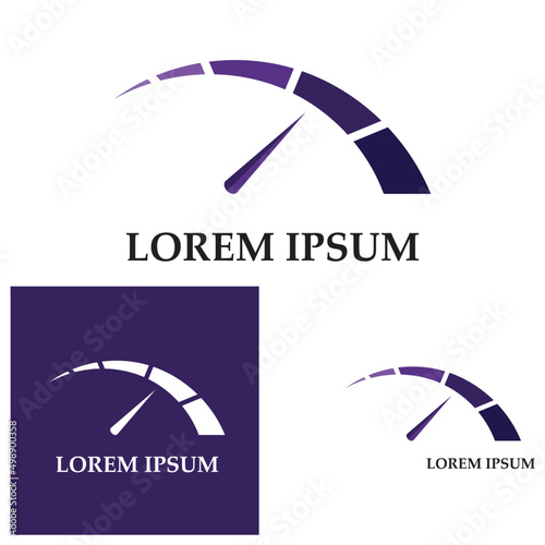 speedometer vector graphic design illustration template