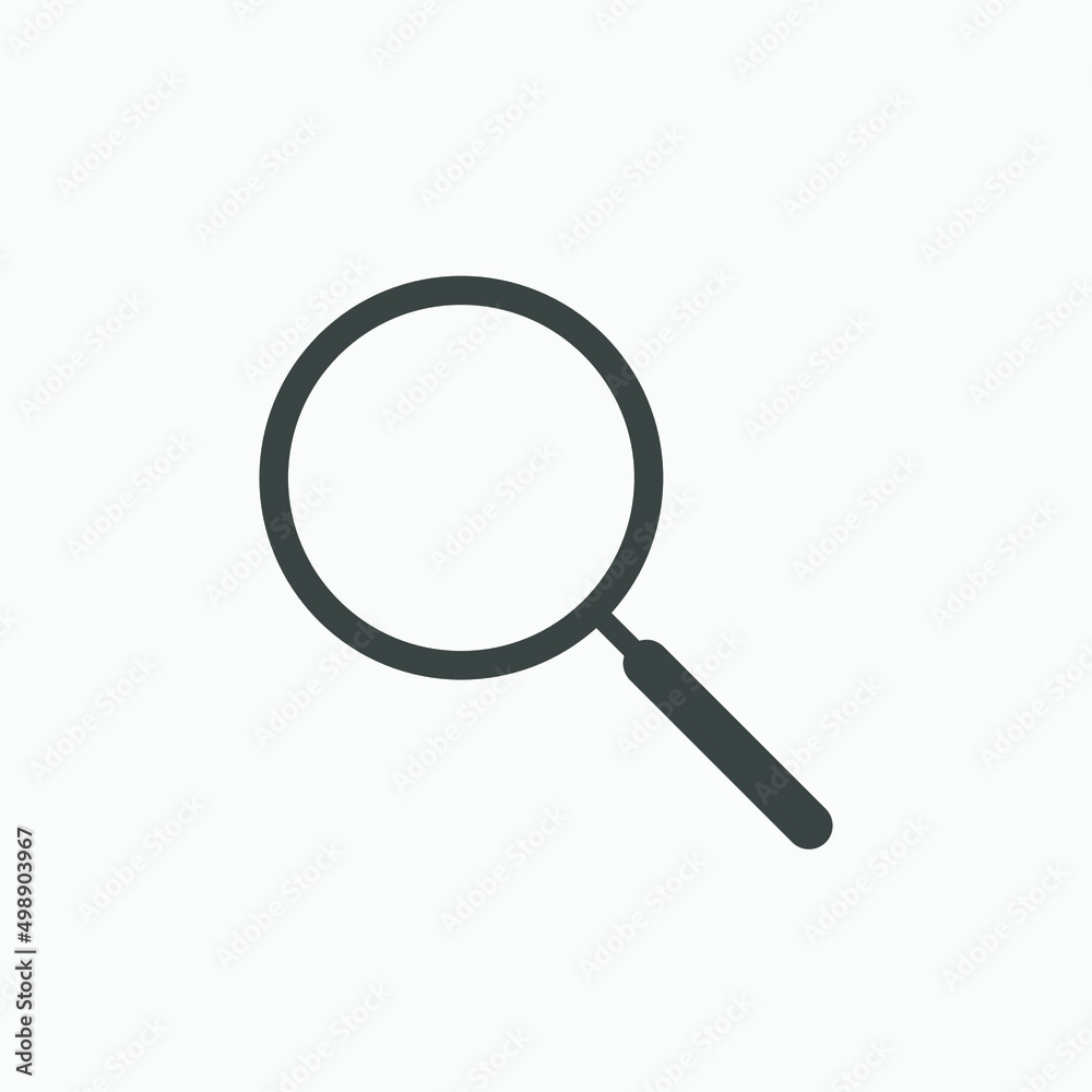 Magnifying glass icon vector isolated. zoom, lens, find, magnifier, search, loupe, glass symbol Magnifying glass icon vector isolated. zoom, lens, find, magnifier, search, loupe, glass symbol
