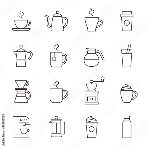 Coffee icon set