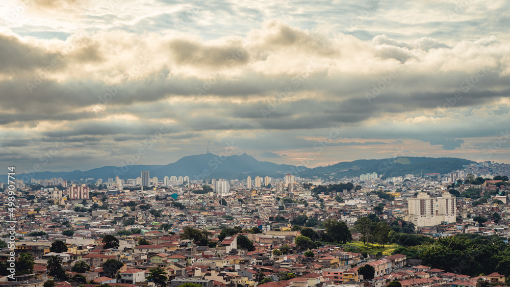 overview of the city of Sao Paulo Brazil.