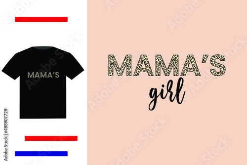 Girl of mama t shirt design