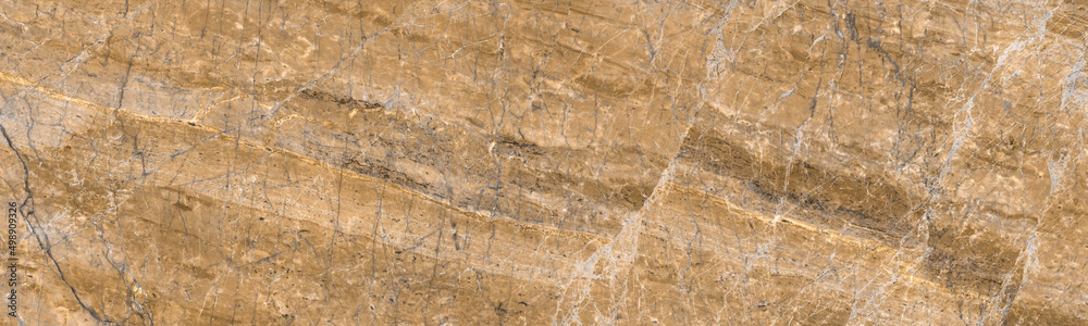 New Brown Marble Texture With Scattered Veins For Interior background