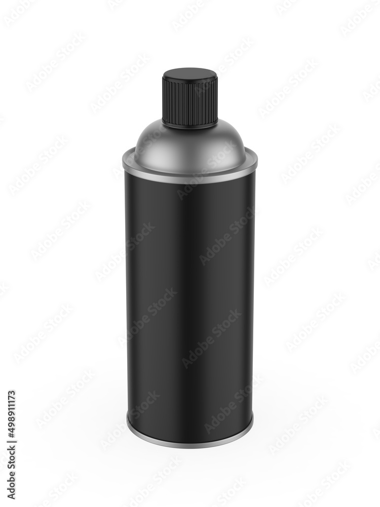 Blank aerosol spray can template. 3d render illustration. Blank aerosol spray can template. 3d render illustration.
