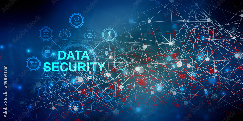 Obraz premium 2d illustration data security concept