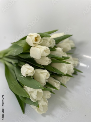 bouquet of white roses