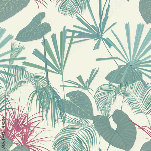 Tropical plants pattern