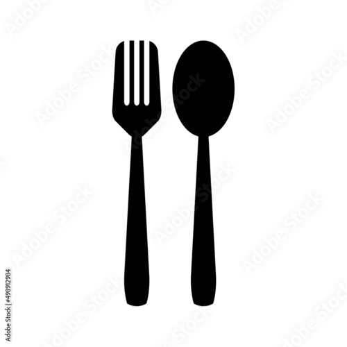 vector eps 10 spoon and fork