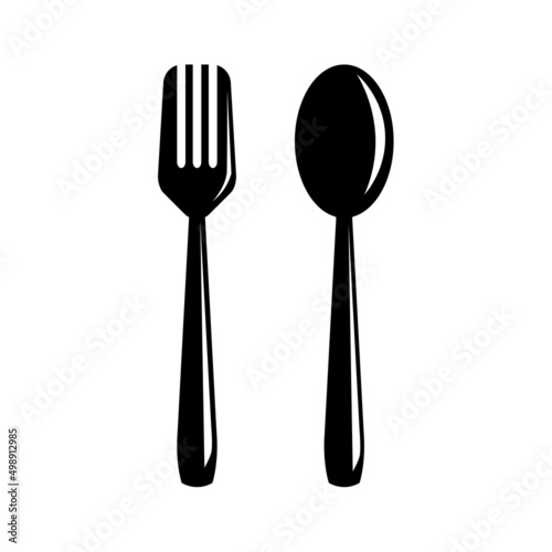 vector eps 10 spoon and fork