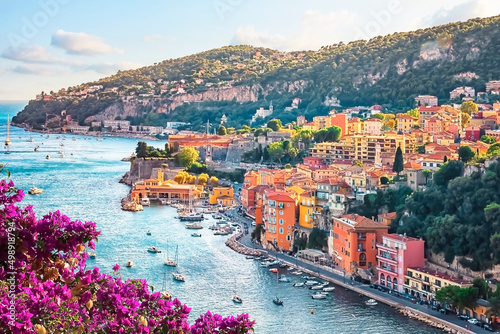 Villefranche-Sur-Mer village next to Nice on the French Riviera photo