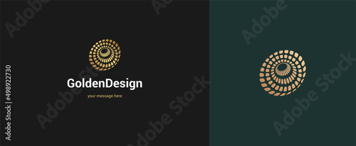 Vector abstract wire circle logo emblem design elegant modern minimal style vector illustration. Premium business geometric logotype symbol for corporate identity.