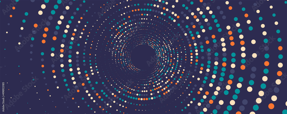Abstract design retro style with stripes element background rounded 1970 Vector illustration