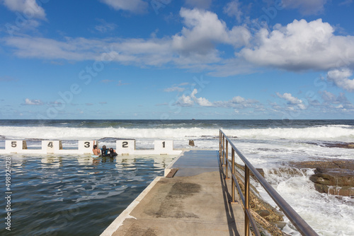 ocean pool swimmers