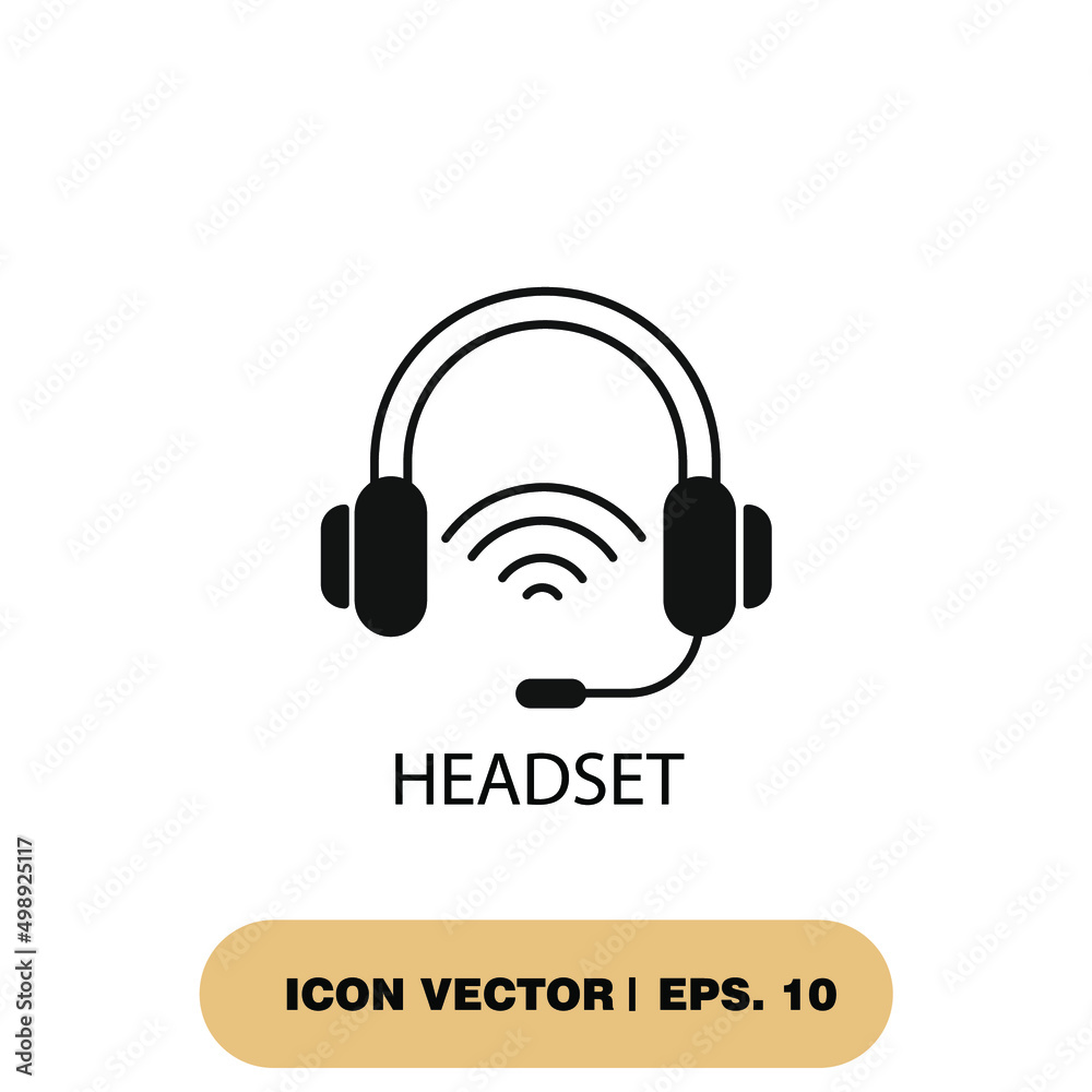 headset icons symbol vector elements for infographic web headset icons symbol vector elements for infographic web