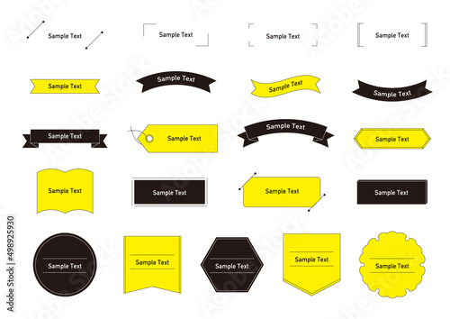 シンプルでフラットな見出しのあしらい