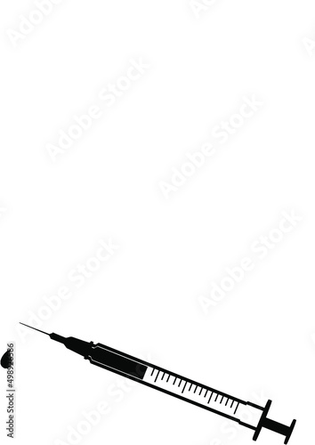 Vaccination Syringe Vector | Covid Vaccine 