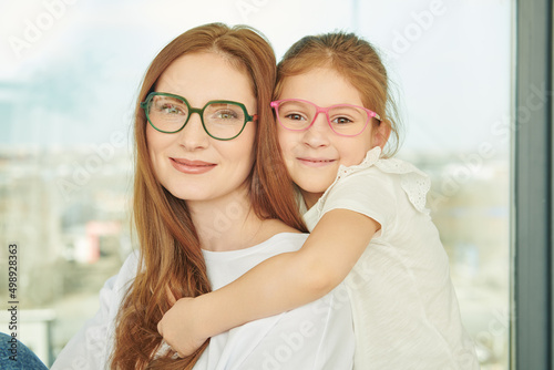 daughter hugging her mother