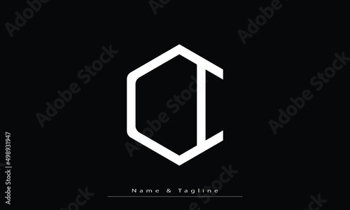 Alphabet letters Initials Monogram logo OI , IO