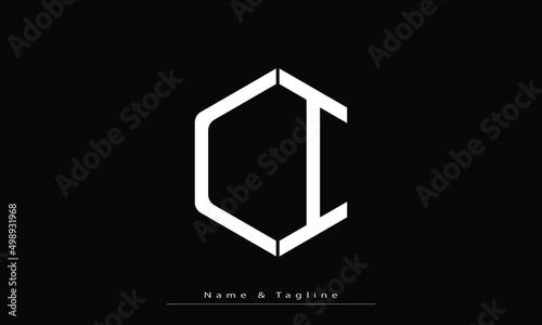 Alphabet letters Initials Monogram logo OI , IO