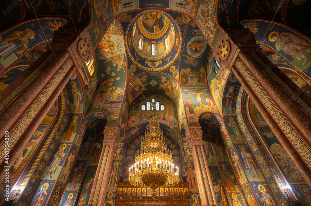 Interior Orthodox Church Ljubljana, Slovenia
