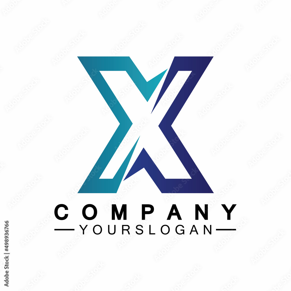 X Letter Logo Template vector icon illustration design X Letter Logo Template vector icon illustration design