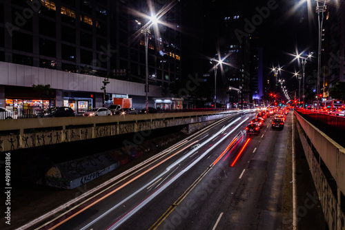 Long Exposure Paulista Avenue © Leila Fugii