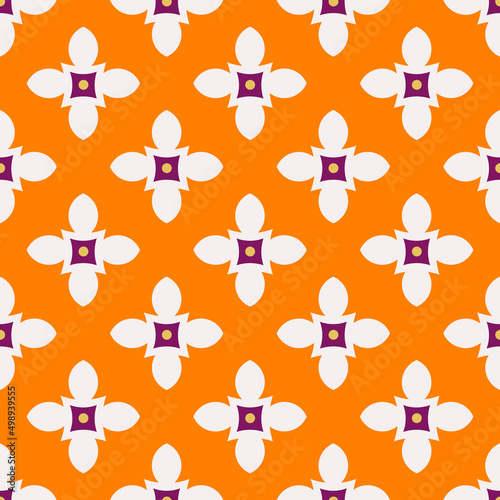 Floor tiles pattern in retro style