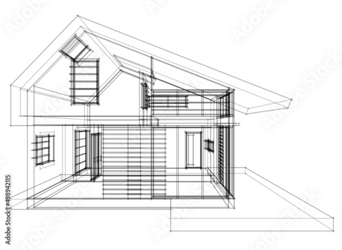 house sketch drawing
