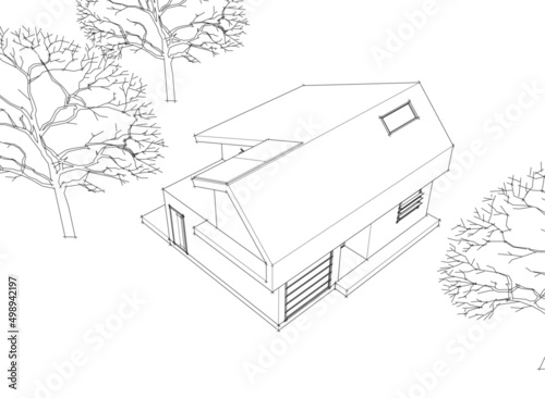 house sketch drawing