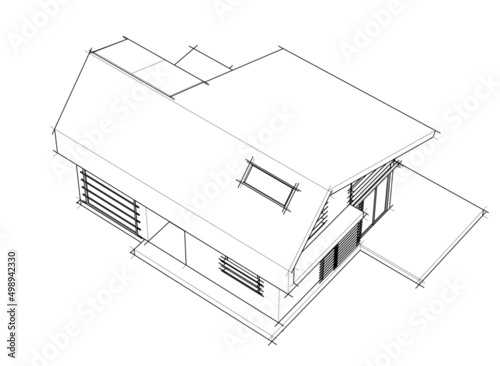 house sketch drawing