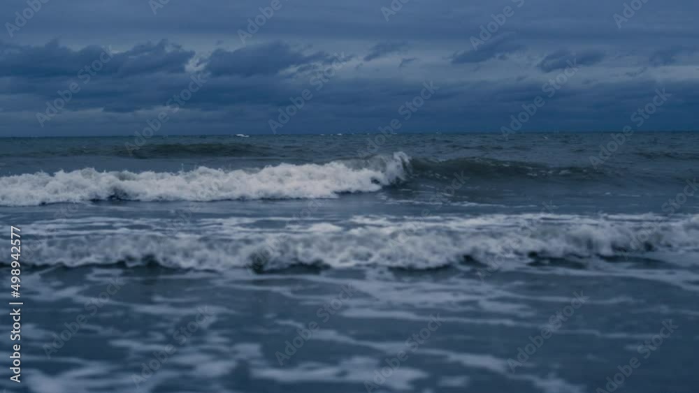 Storm waves crashing landscape background. Ocean water thunder splash coast line Storm waves crashing landscape background. Ocean water thunder splash coast line